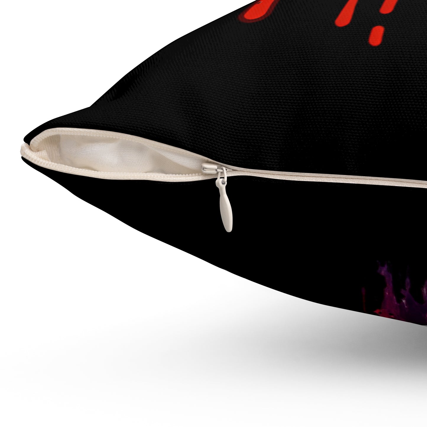 WE NEVER DIE POLYESTER SQUARE PILLOW
