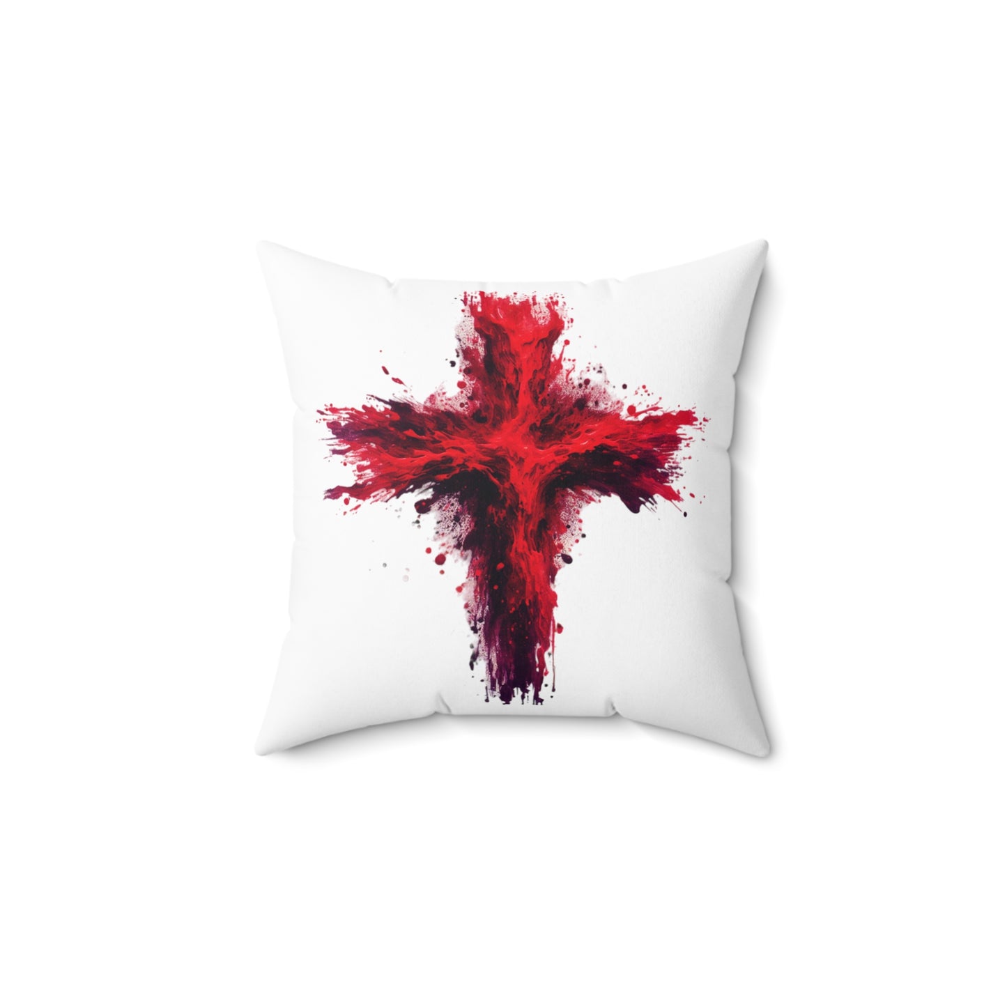 WE NEVER DIE POLYESTER SQUARE PILLOW