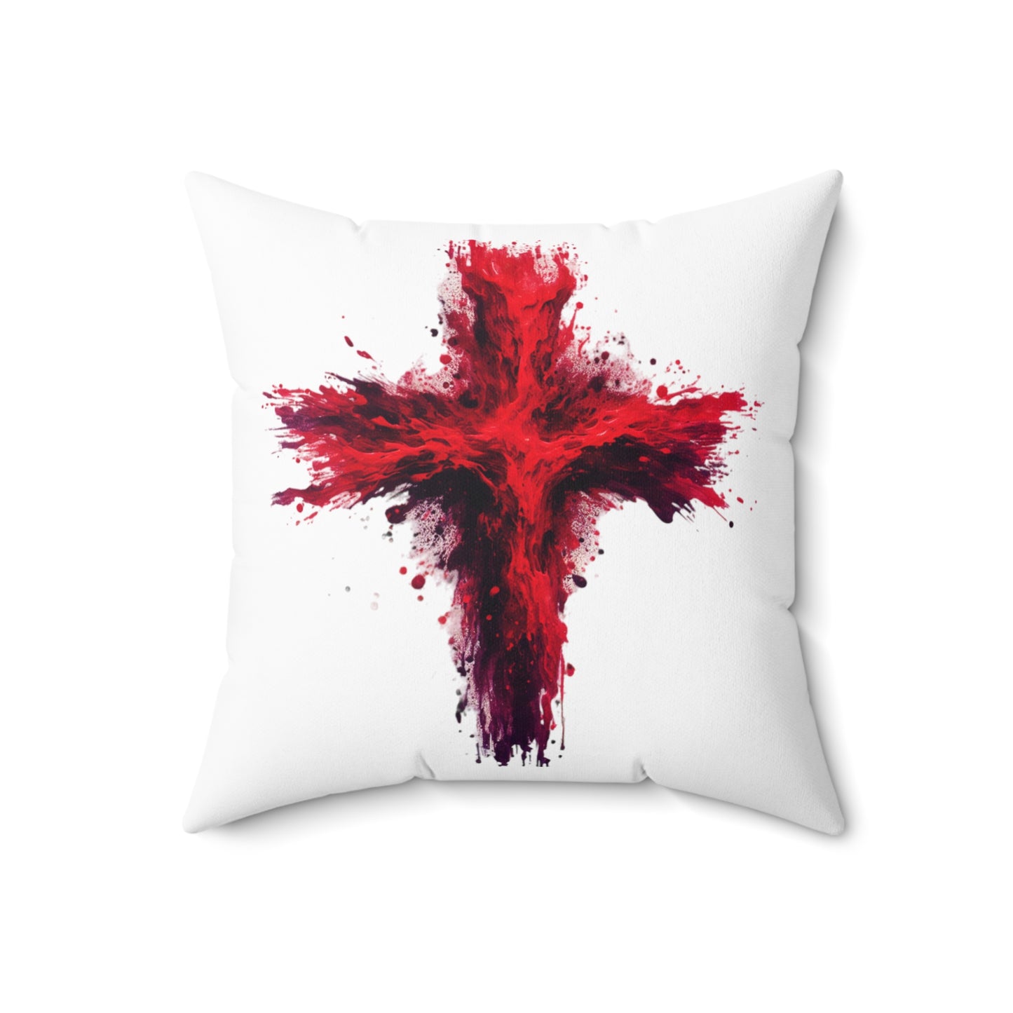 WE NEVER DIE POLYESTER SQUARE PILLOW