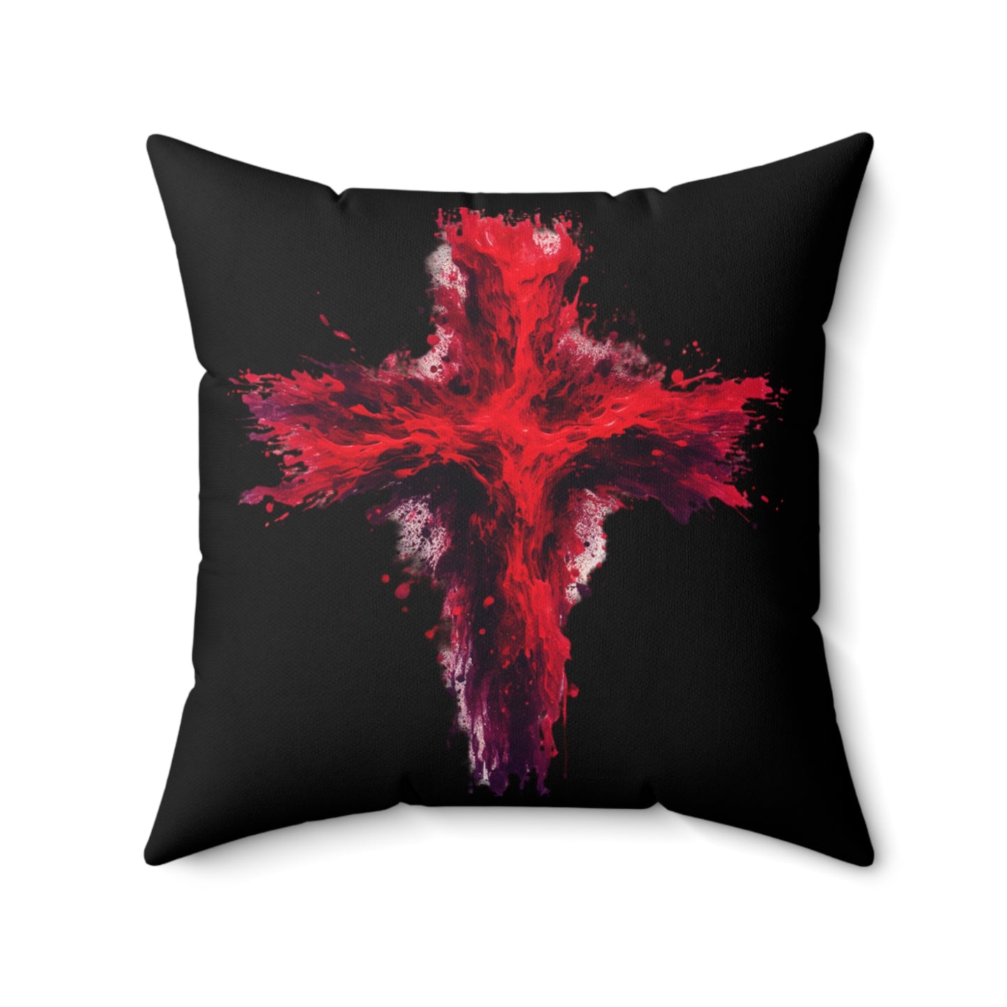 WE NEVER DIE POLYESTER SQUARE PILLOW