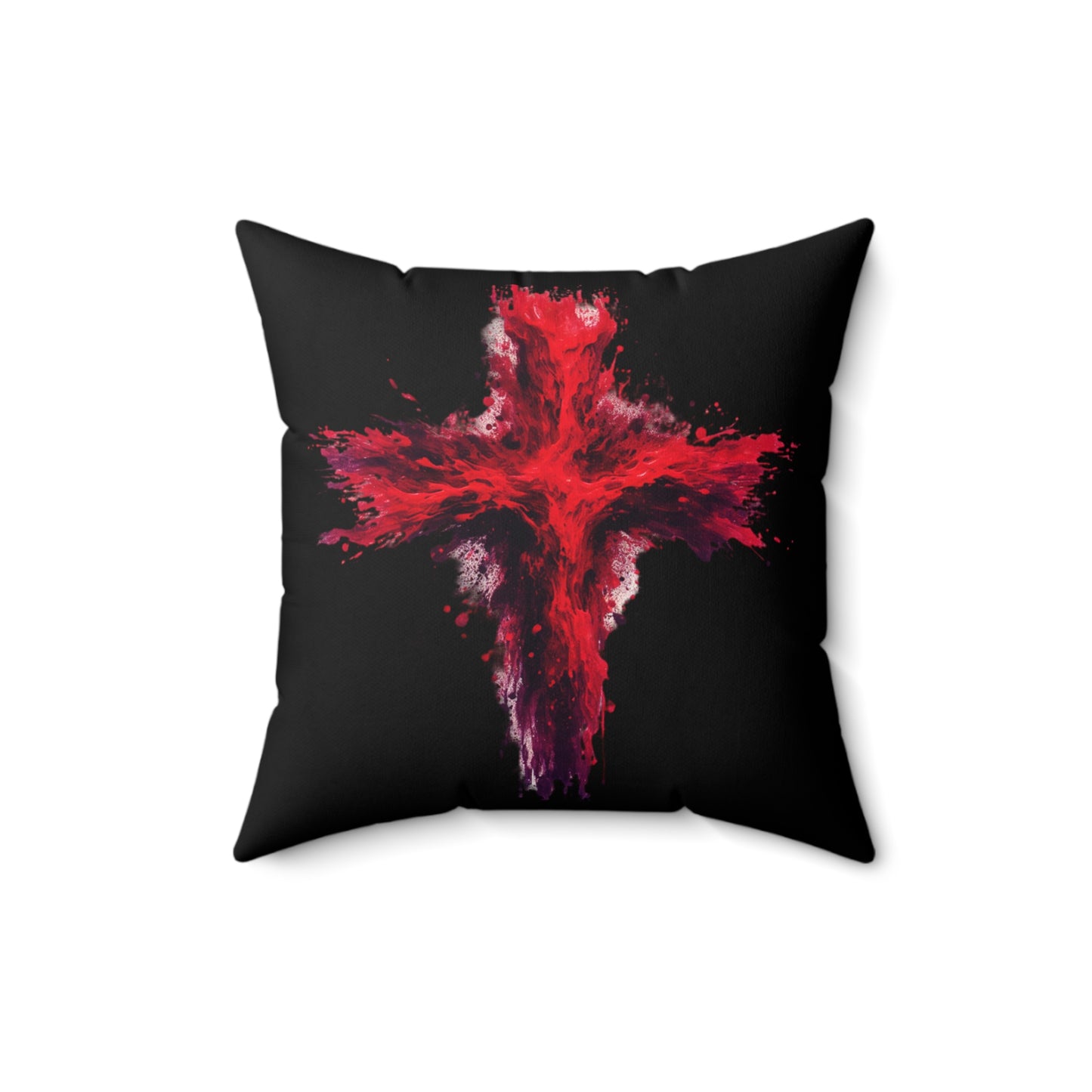 WE NEVER DIE POLYESTER SQUARE PILLOW